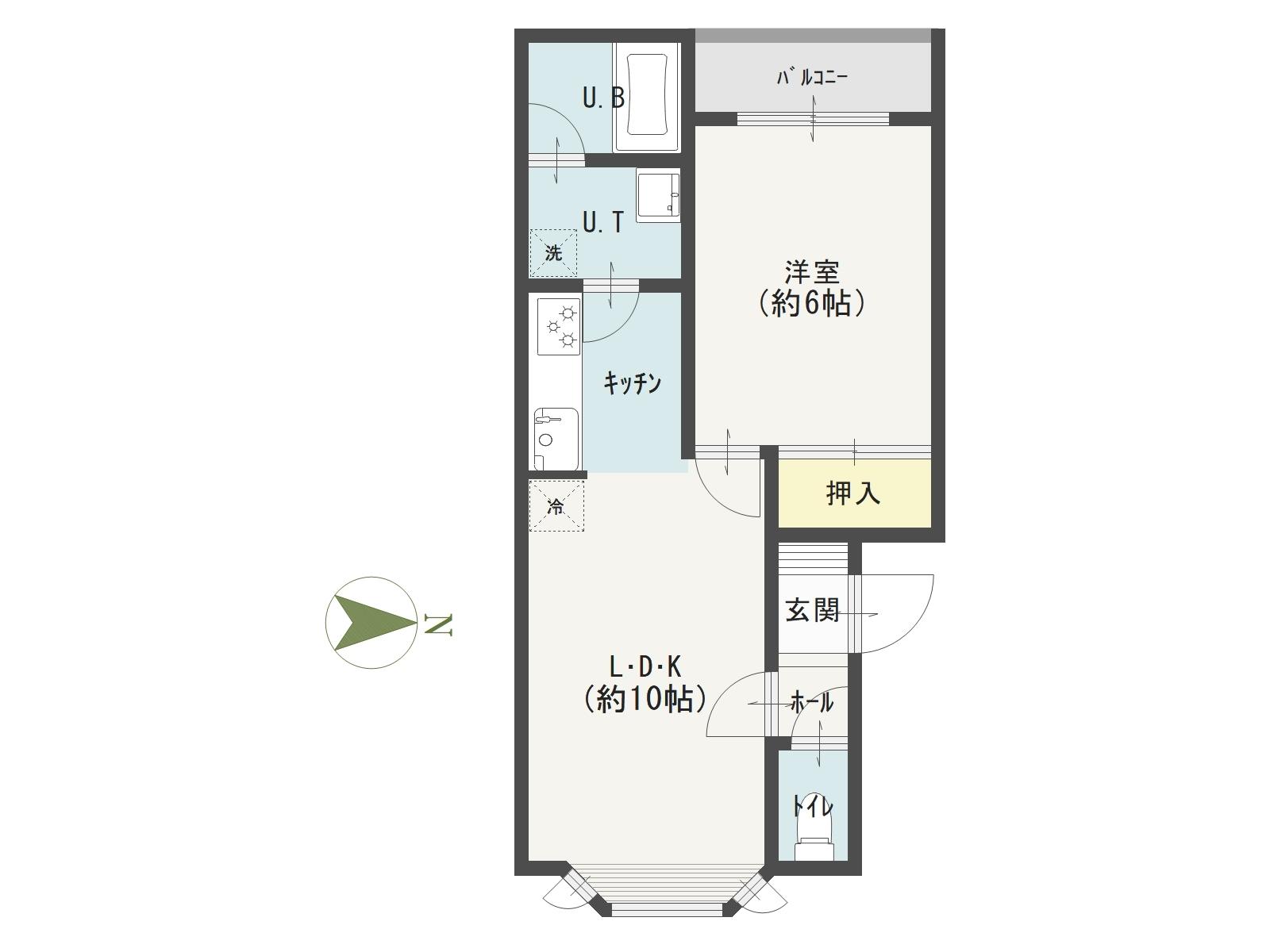 パークマンションⅣ(アパート)　1LDK・賃料2.5万円（駐車場料金込）