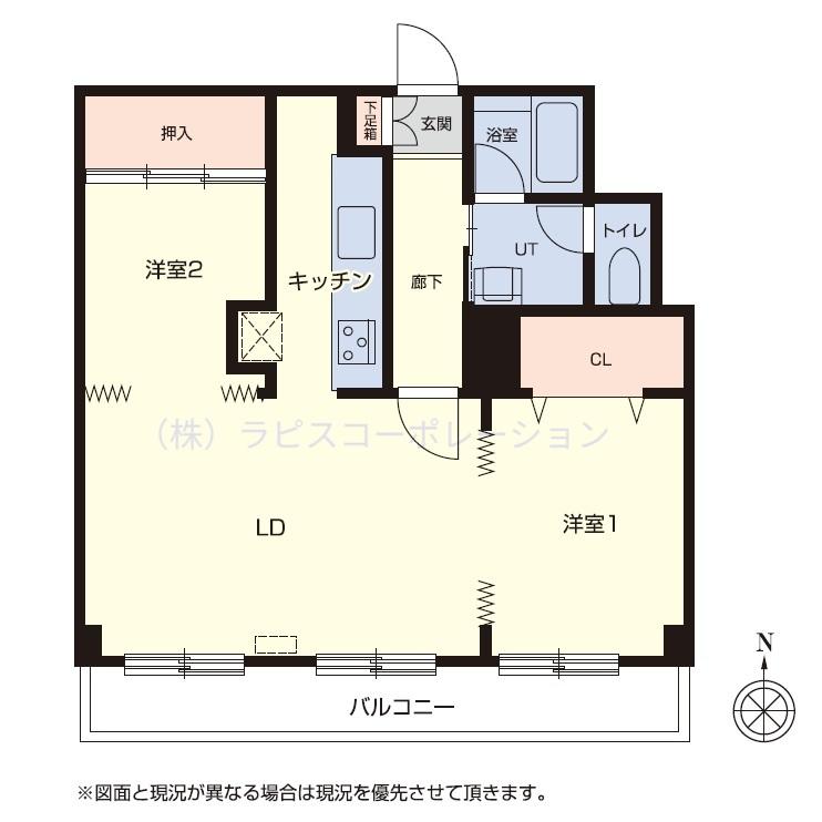 円山ビル　地下鉄「円山公園」駅徒歩3分　最上階（3階）・南向き